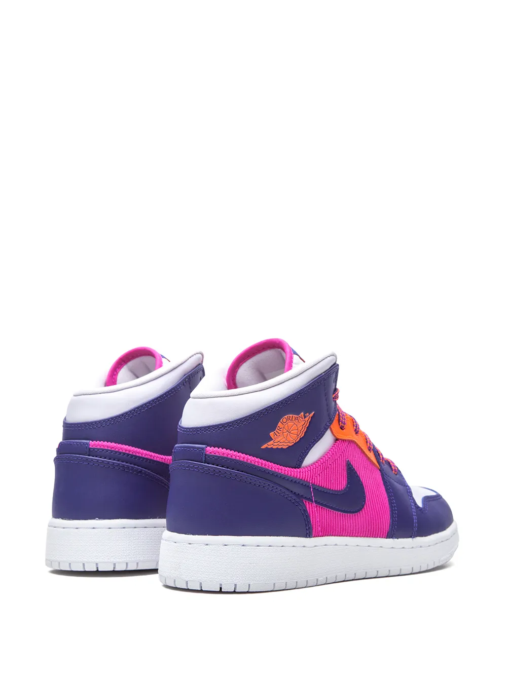 Кроссовки Air Jordan 1 Mid Nike Kids, фиолетовый — фото 3