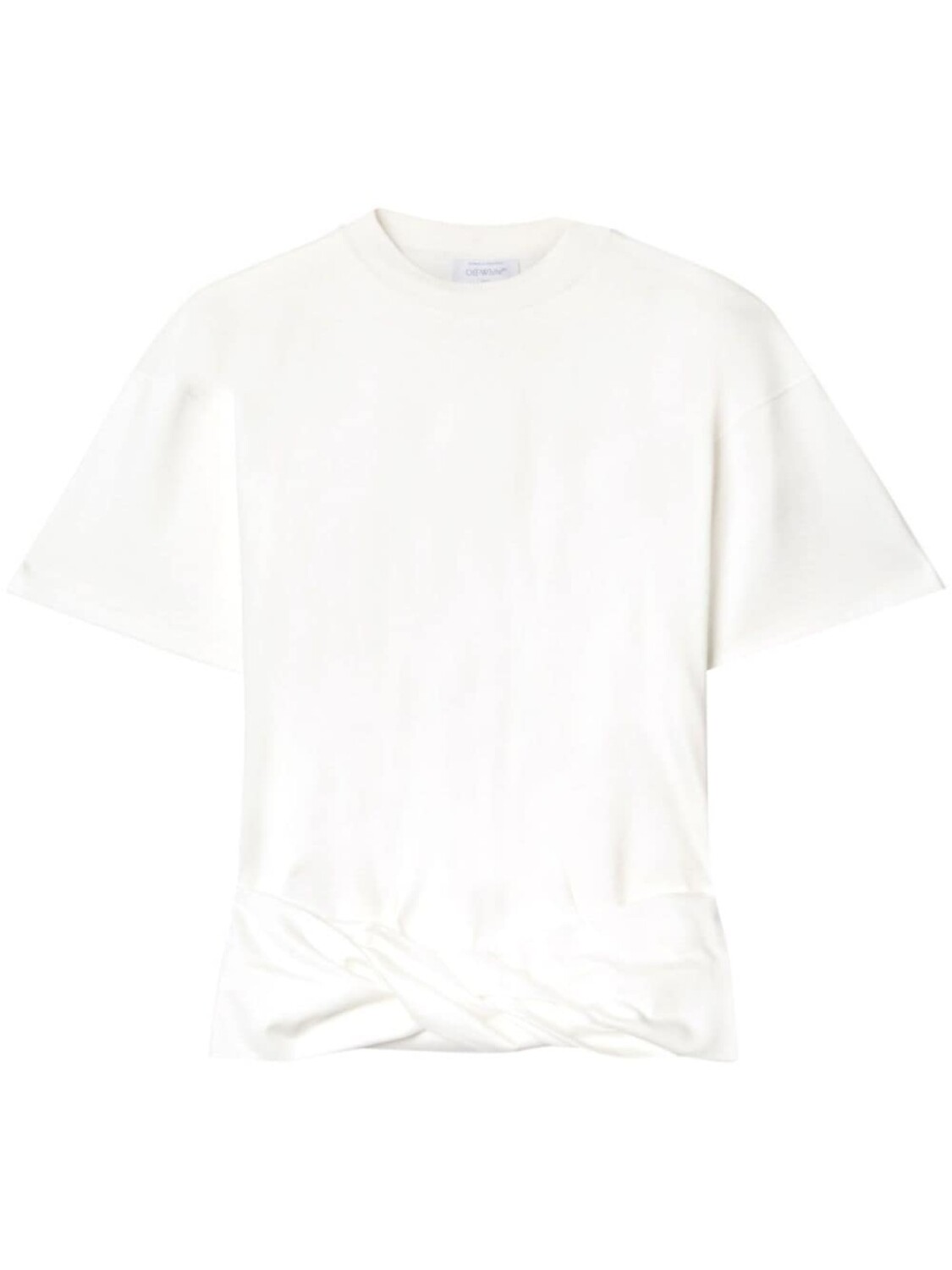 

Off-White рубашка с драпировкой и логотипом Arrows, белый