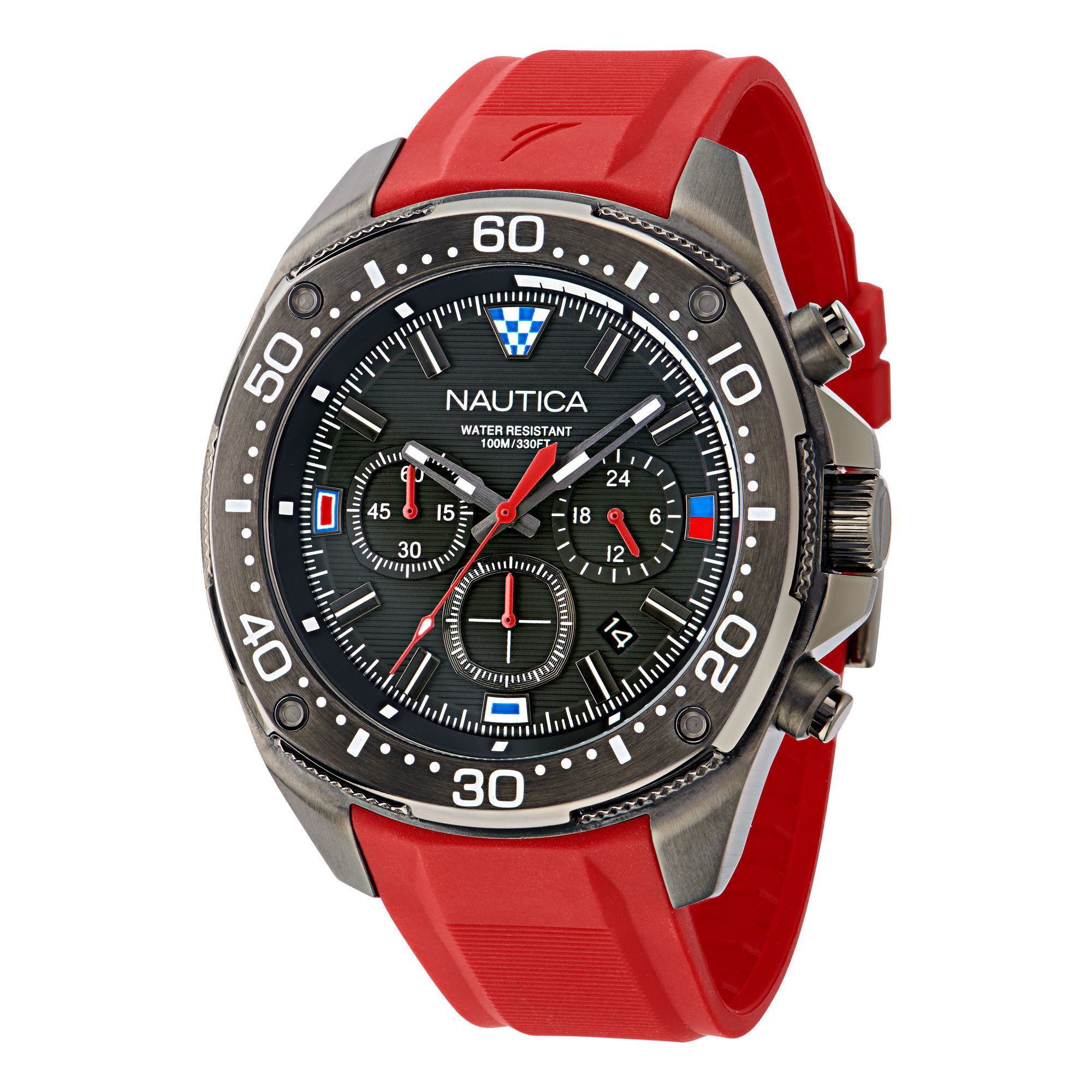 

Часы Nautica Nct Blue Sail Chronograph из силикона, цвет nautica red anchor tee