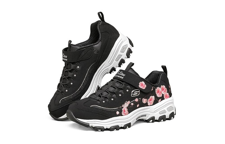 Кроссовки детские серии D"LITES GS Low-top Black/Powder Skechers — фото 3
