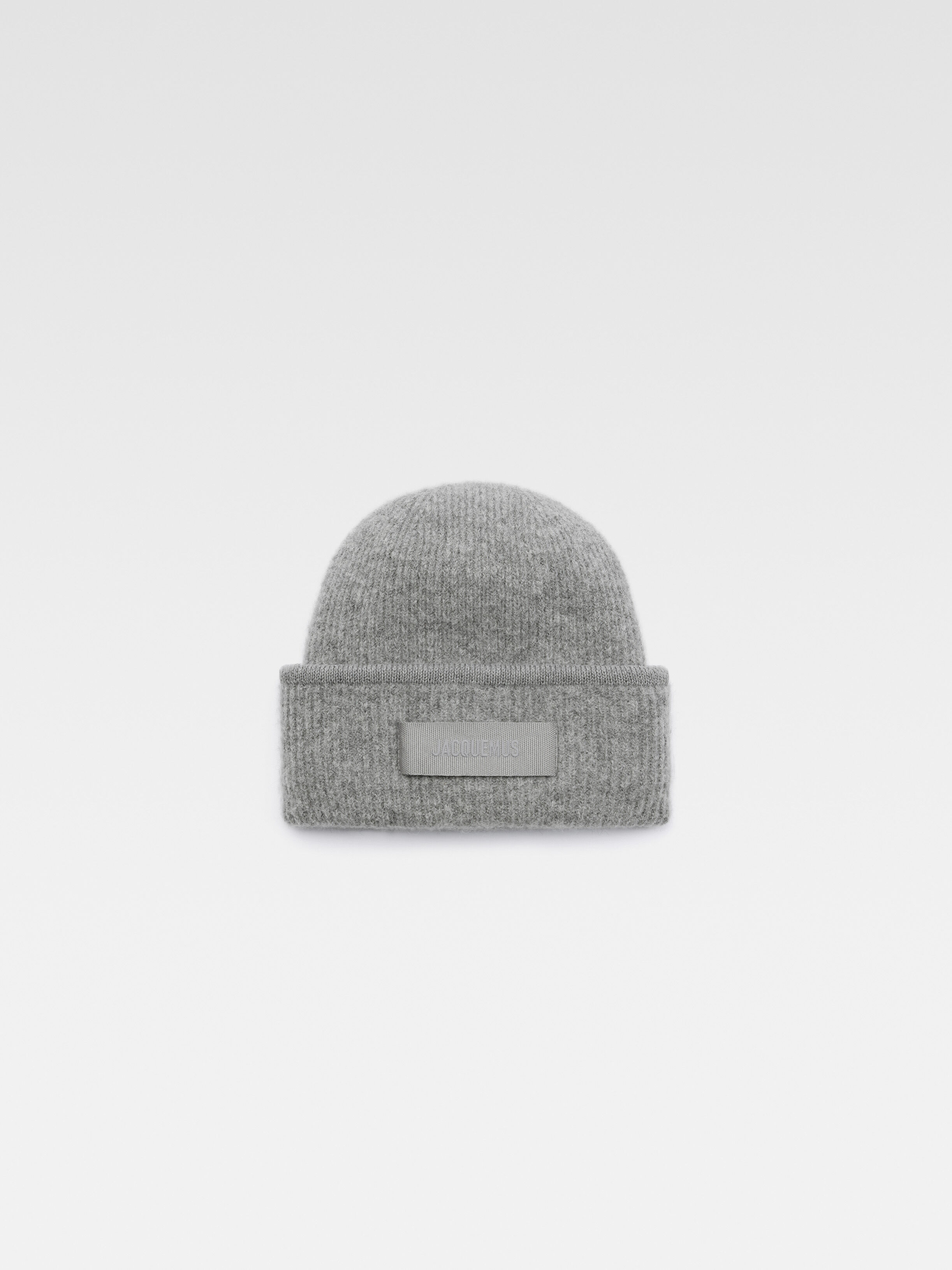 

Кепка с логотипом Grosgrain JACQUEMUS The Gros Grain beanie, цвет Dark Grey