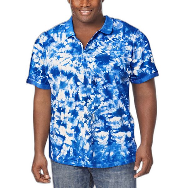 

Мужская поло с эффектом усадки big & tall Kingsize, Royal Blue Marble