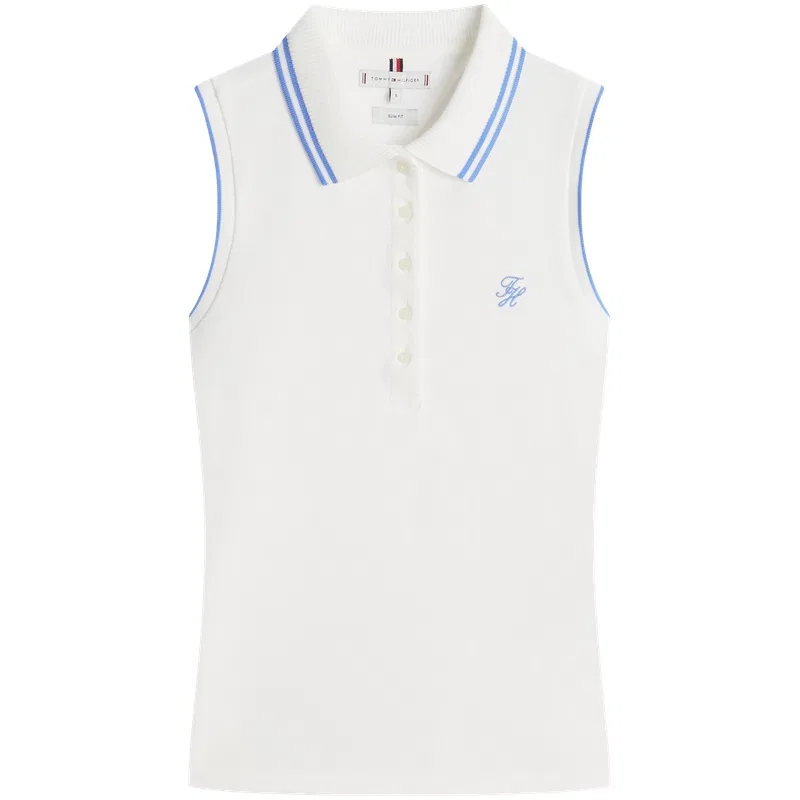 Женское поло Tommy Hilfiger, White YBL