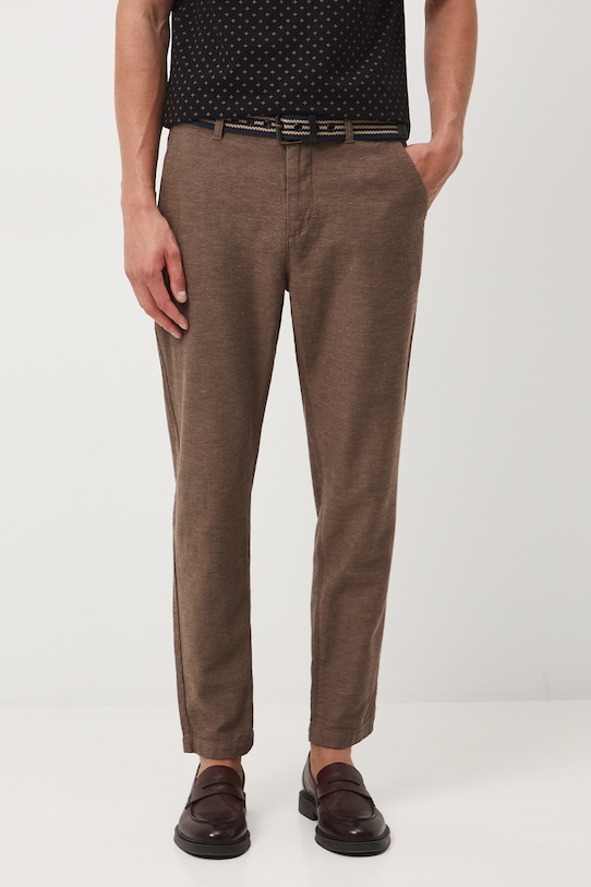 

Брюки с добавлением льна Medicine, коричневый