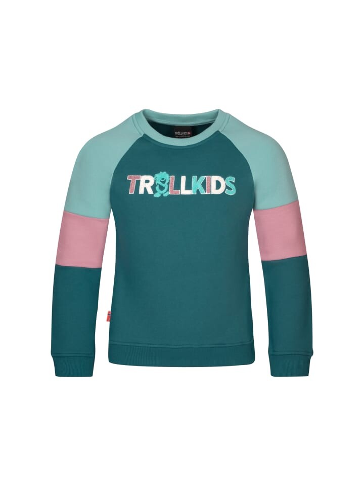 

Пуловер Trollkids Trollfjord, цвет teal/mauve