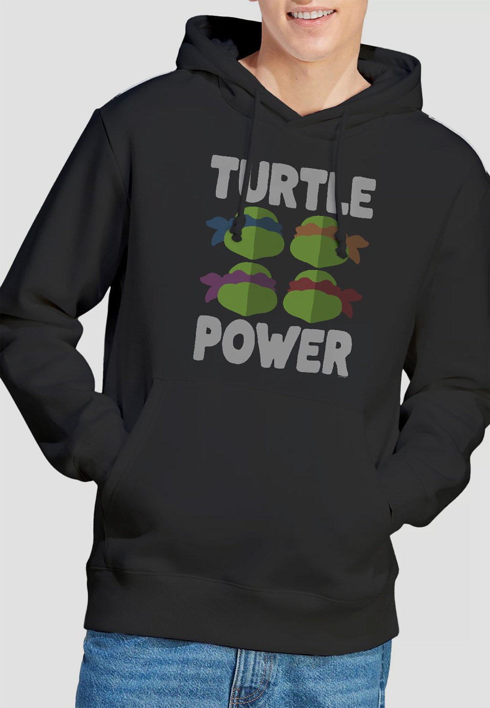 

Толстовка TMNT TURTLE POWER FACES Cotton Soul, черный