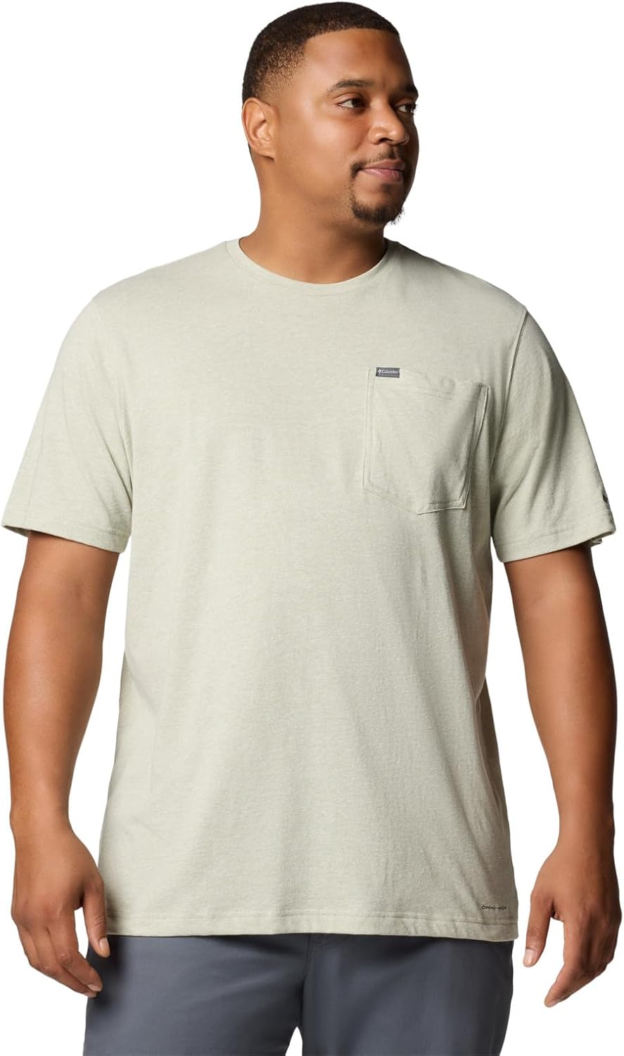 

Columbia мужская футболка Thistletown Hills с карманом, Safari Heather, Бежевый, Columbia мужская футболка Thistletown Hills с карманом, Safari Heather