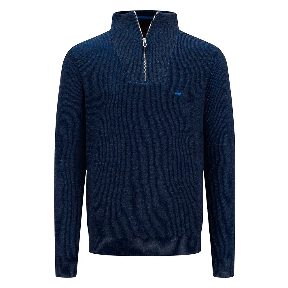 

Свитер Fynch Hatton Fisherman half zip, синий