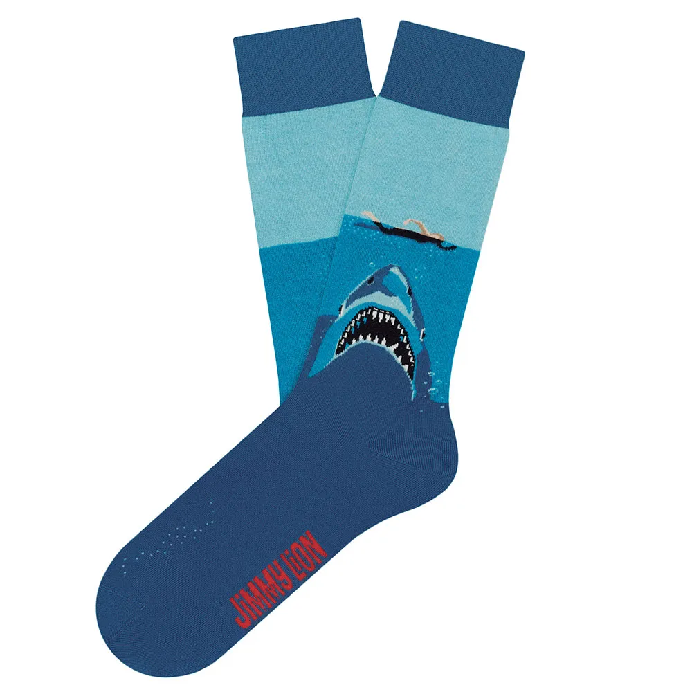 

Носки Jimmy Lion Jaws Shark Attack crew, синий