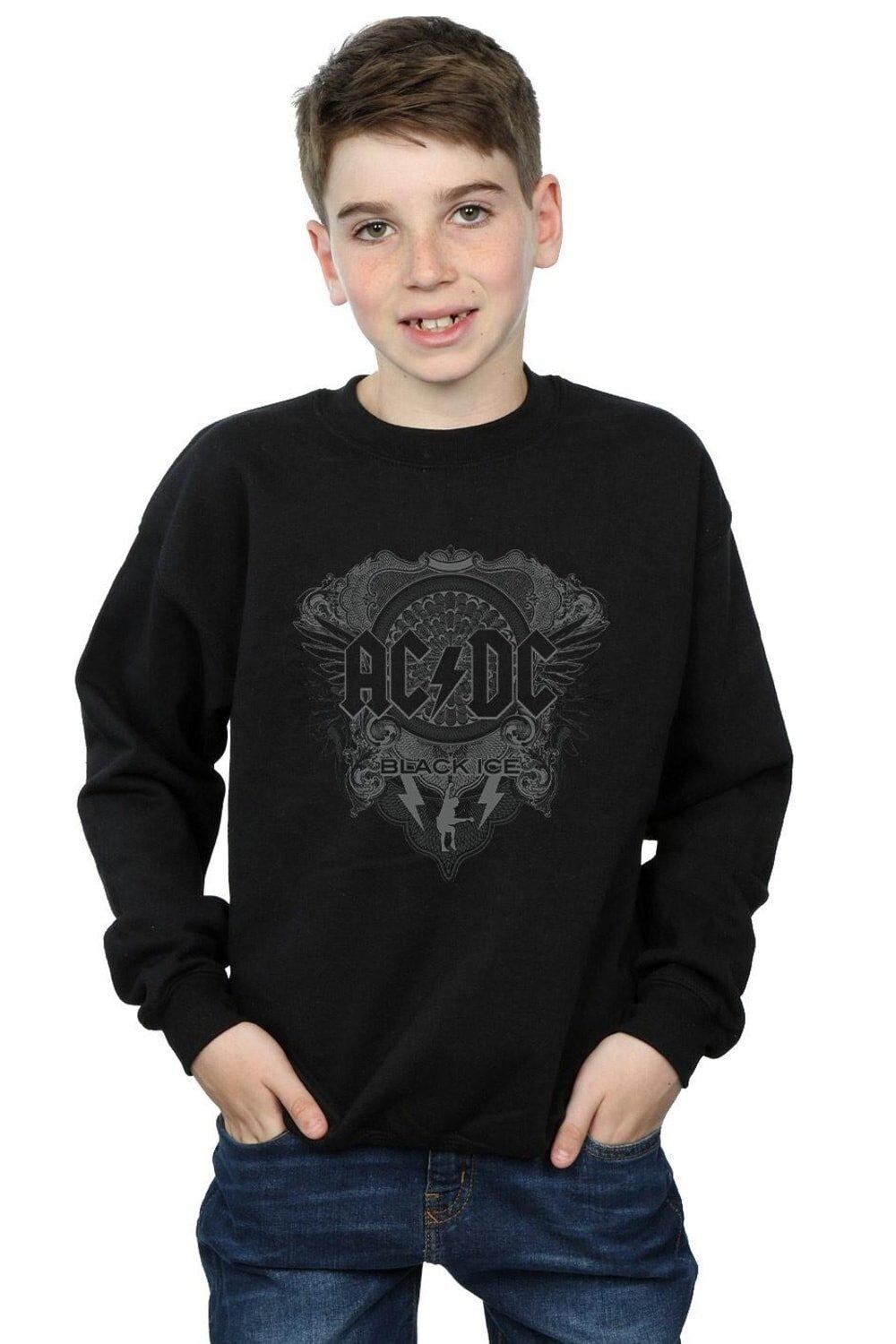 

Черный толстовка со льдом AC/DC, черный