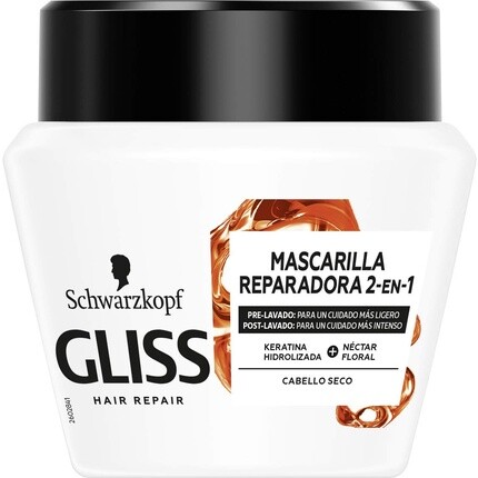 

Маска Total Repair для сухих и ломких волос, 300 мл, 2 шт., Gliss