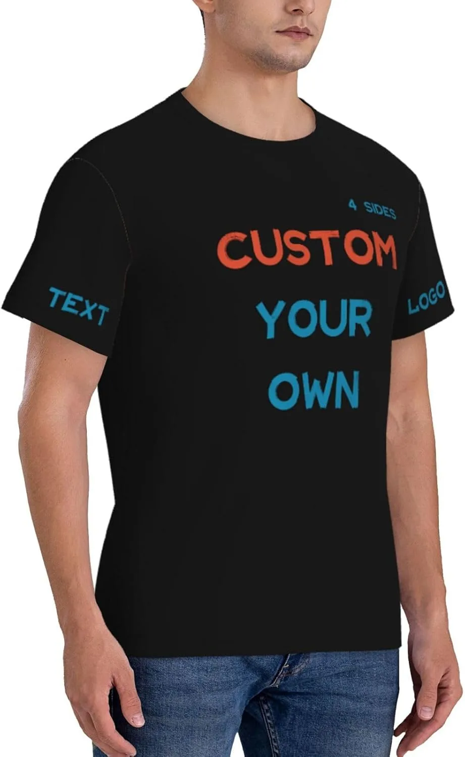 Футболка Custom с принтом на 4 сторонах для тренировок — фото 3
