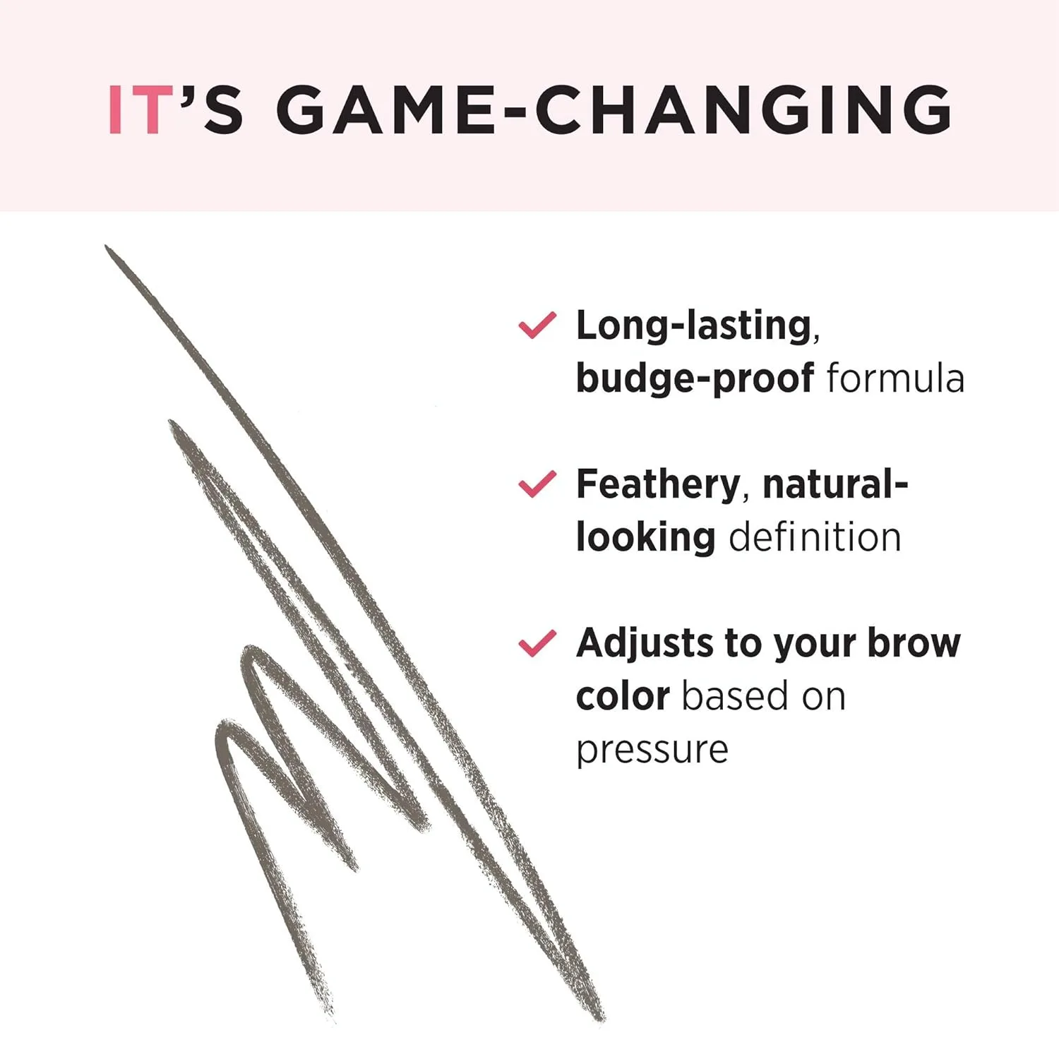 IT Cosmetics Brow Power Micro, Universal Taupe - карандаш для бровей, имитирующий волоски, стойкая формула, со спули, 0,48 г (2 шт) 0.57 г (2 шт.), Brown — фото 2