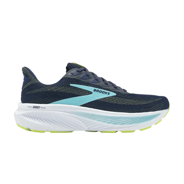 

Кроссовки Brooks Ghost 17 2E Wide, Peacoat Lime Blue