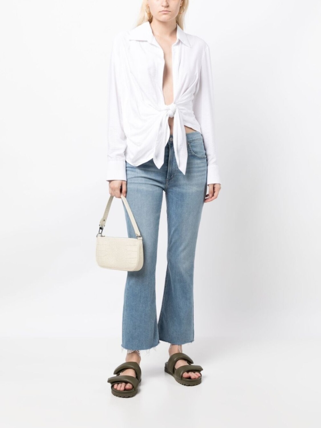 

Citizens of Humanity укороченные джинсы bootcut Isola, синий