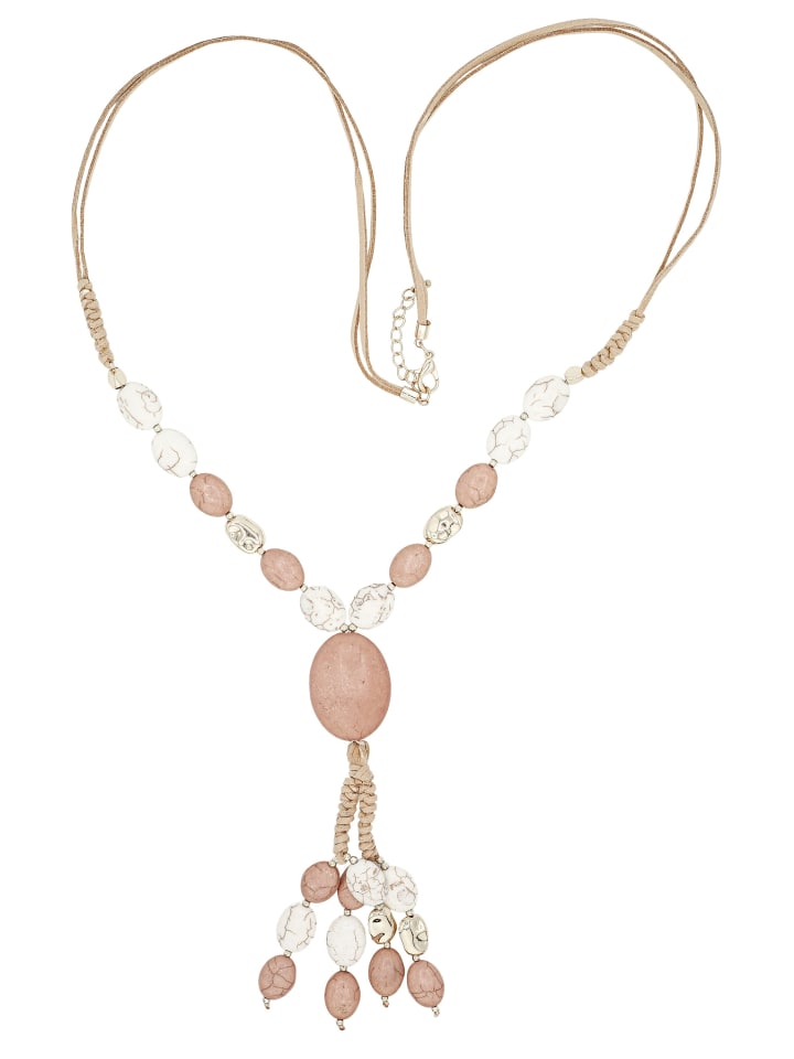 

Collezione alessandro Длинное колье «Марбель» розового цвета