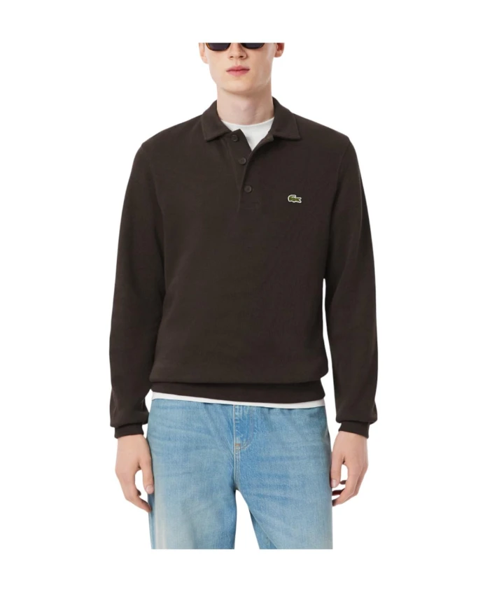 

Классическая толстовка-поло Lacoste, коричневый