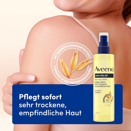Спрей-масло для тела Skin Relief с маслом овса и маслом жожоба для очень сухой чувствительной кожи Aveeno — фото 2