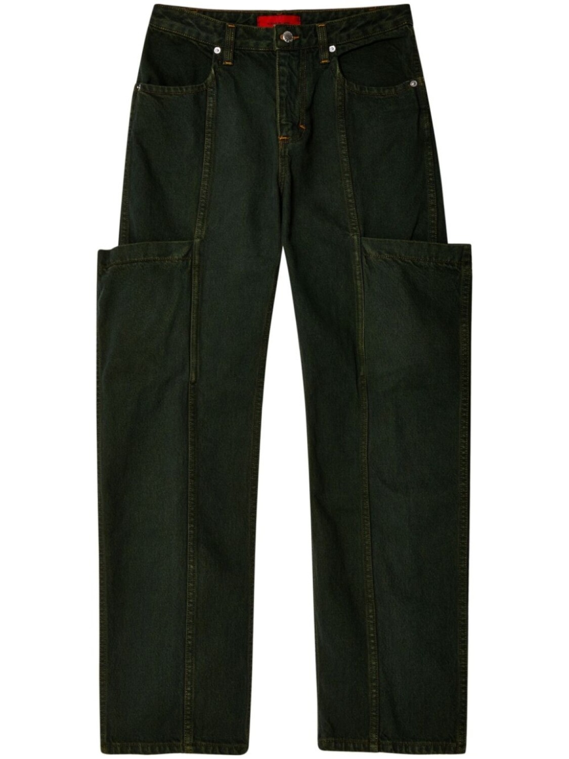 

Eckhaus Latta прямые джинсы карго, черный