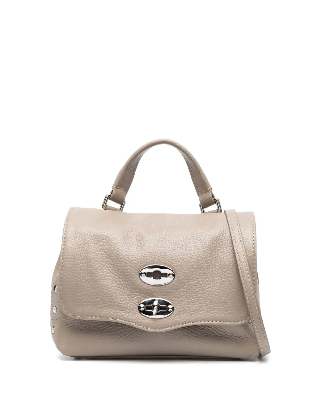 

Сумка-тоут из зернистой кожи Zanellato, коричневый