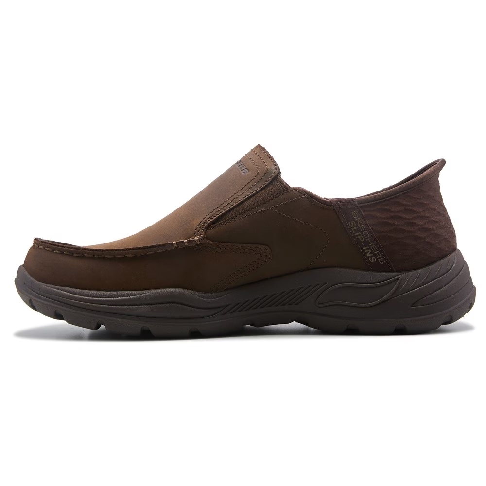 Туфли без шнурков с арочной поддержкой Skechers Slip-Ins Arch Fit Motley Leather, cocoa brown — фото 3