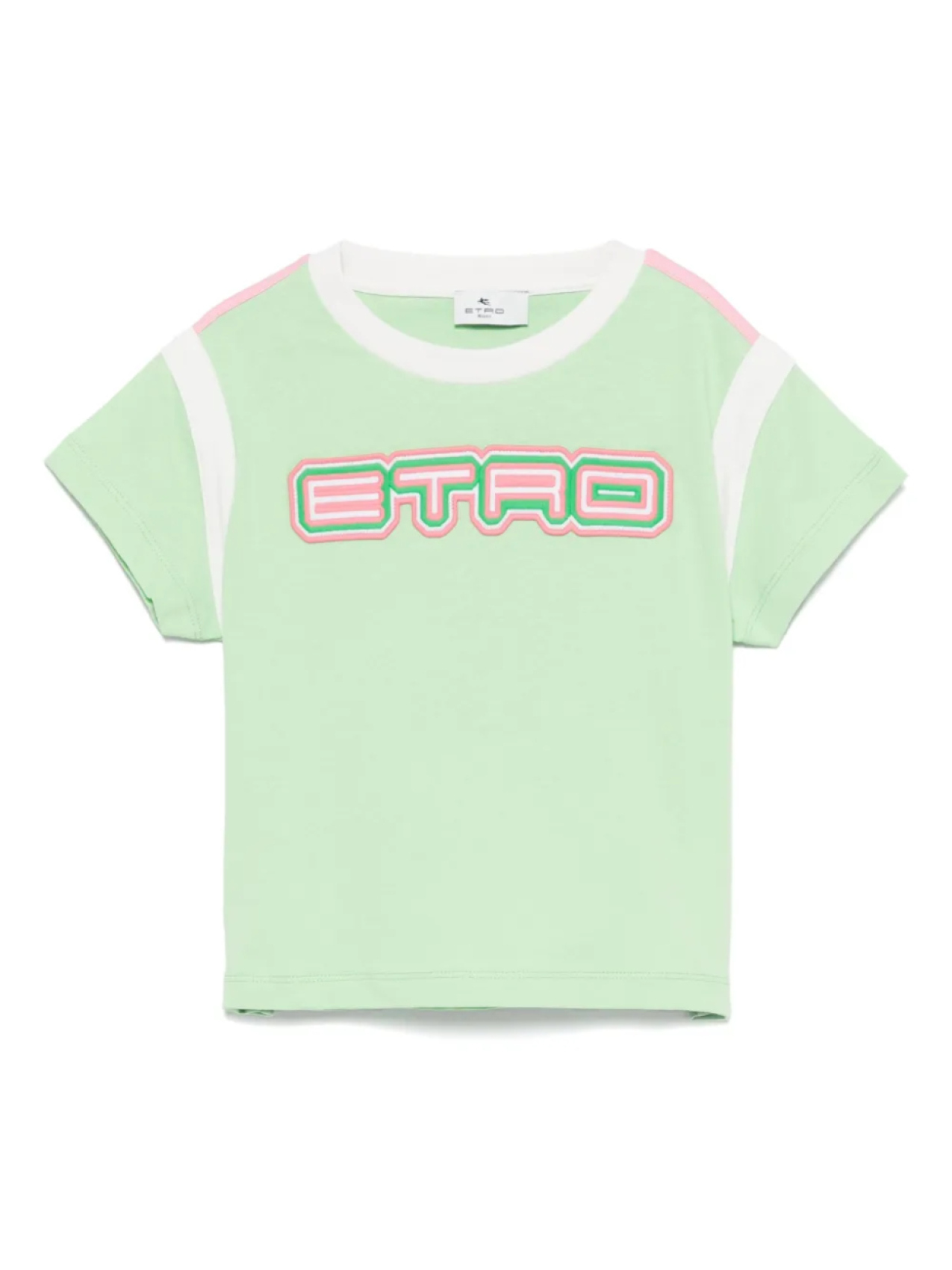 

Футболка с нашивкой-логотипом ETRO KIDS, зеленый