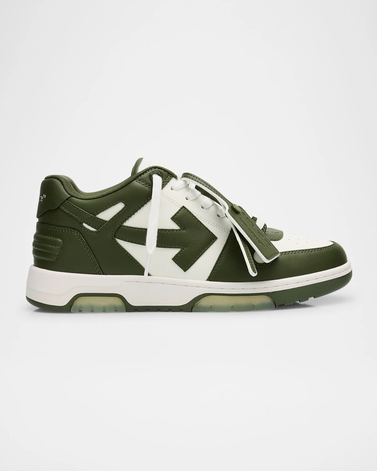 

Мужские кожаные низкие кеды Out Of Office Off-White, цвет White - Milit