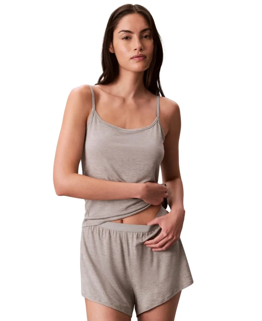 Женская майка с квадратным вырезом Calvin Klein, серый heather — фото 4