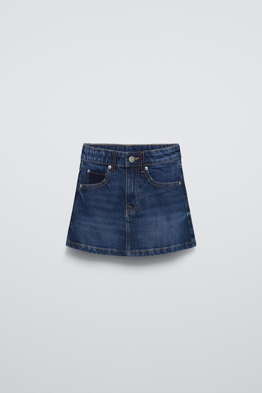 

Джинсовая юбка ZARA, синий
