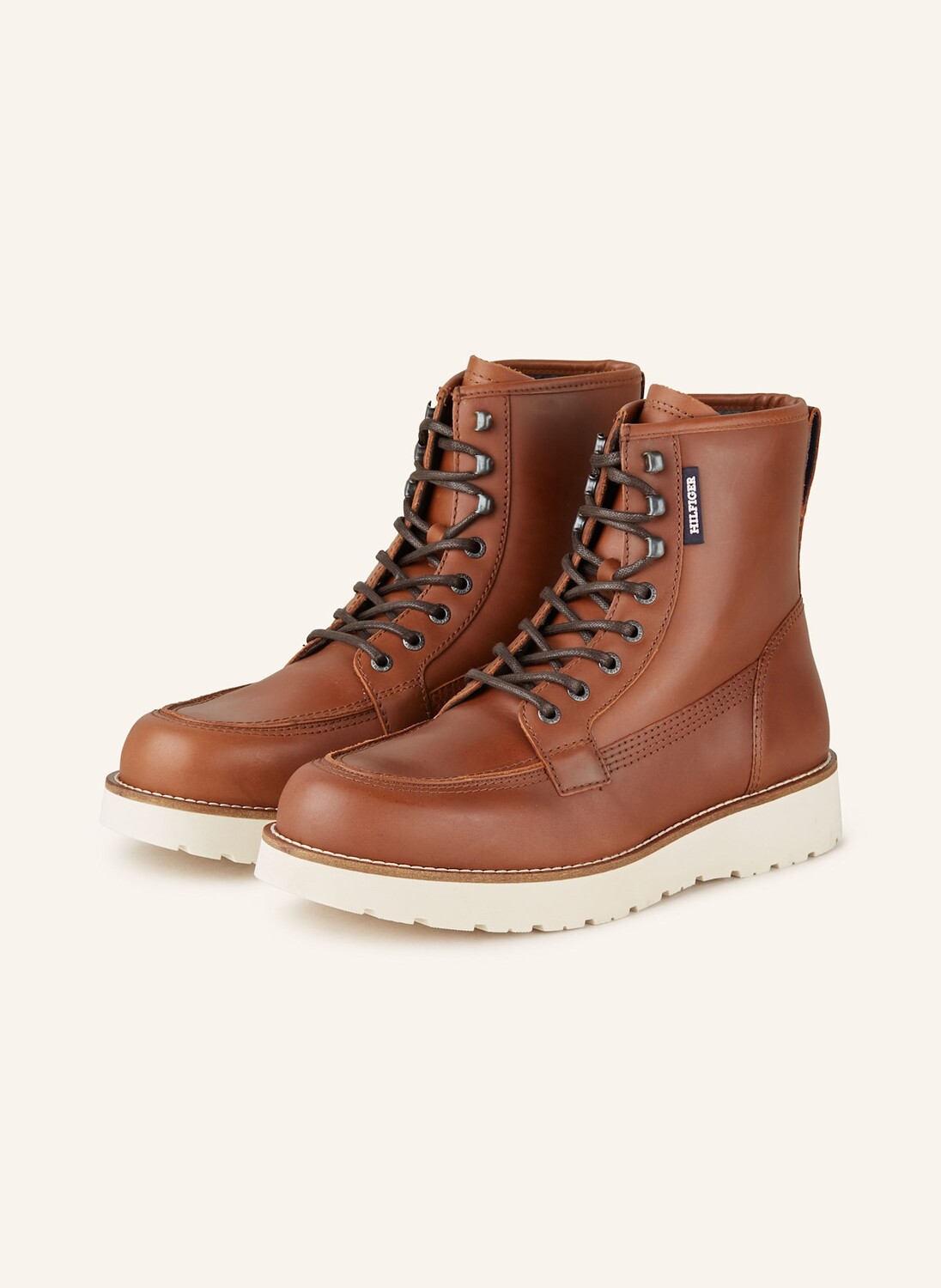 

Ботинки на шнуровке TOMMY HILFIGER, цвет COGNAC