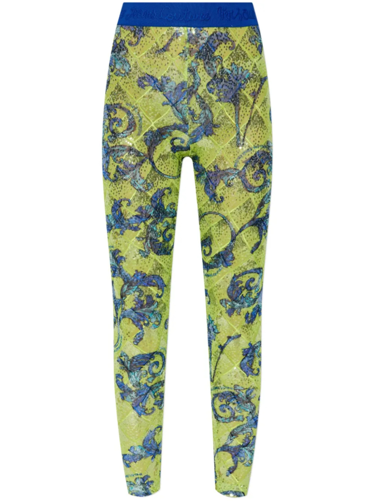 

Леггинсы с принтом Versace Jeans Couture, зеленый