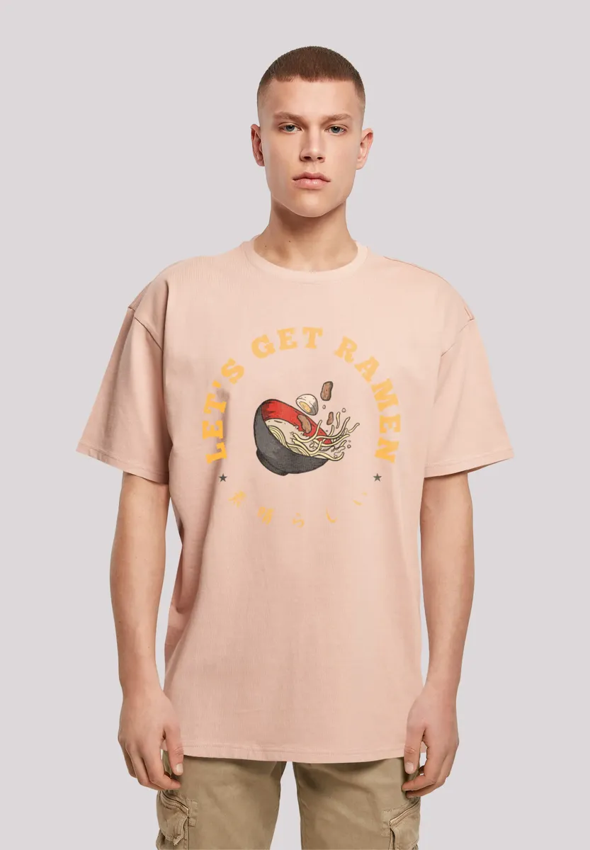 

Футболка F4NT4STIC "Les get Ramen", принт, цвет Amber