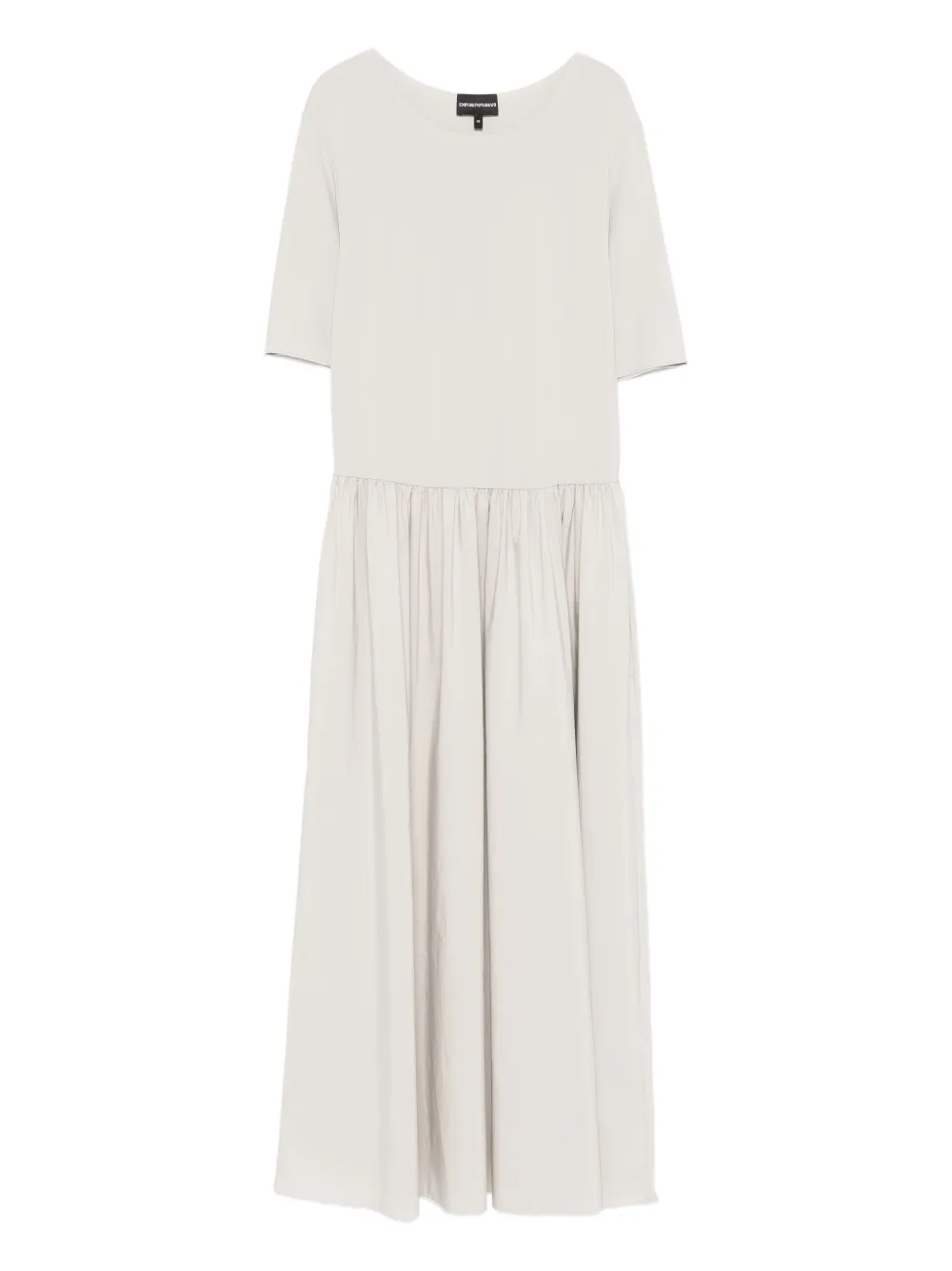 

Платье миди с короткими рукавами Emporio Armani, нейтральный