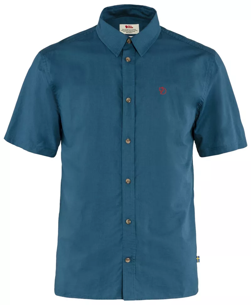 

Мужская рубашка Fjallraven Ovik Lite SS, цвет Uncle Blue