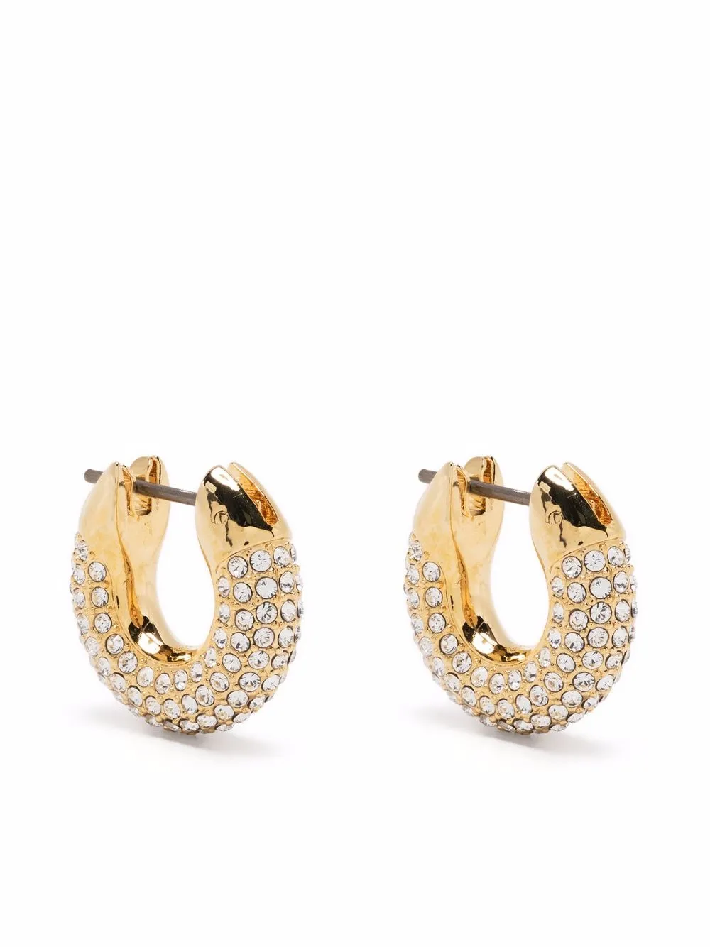 

Серьги-кольца Dextera с кристаллами Swarovski, золотой