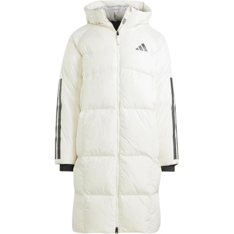 Adidas Мужская пуховая куртка «3 полоски», цвет нефритово-белый — фото 2