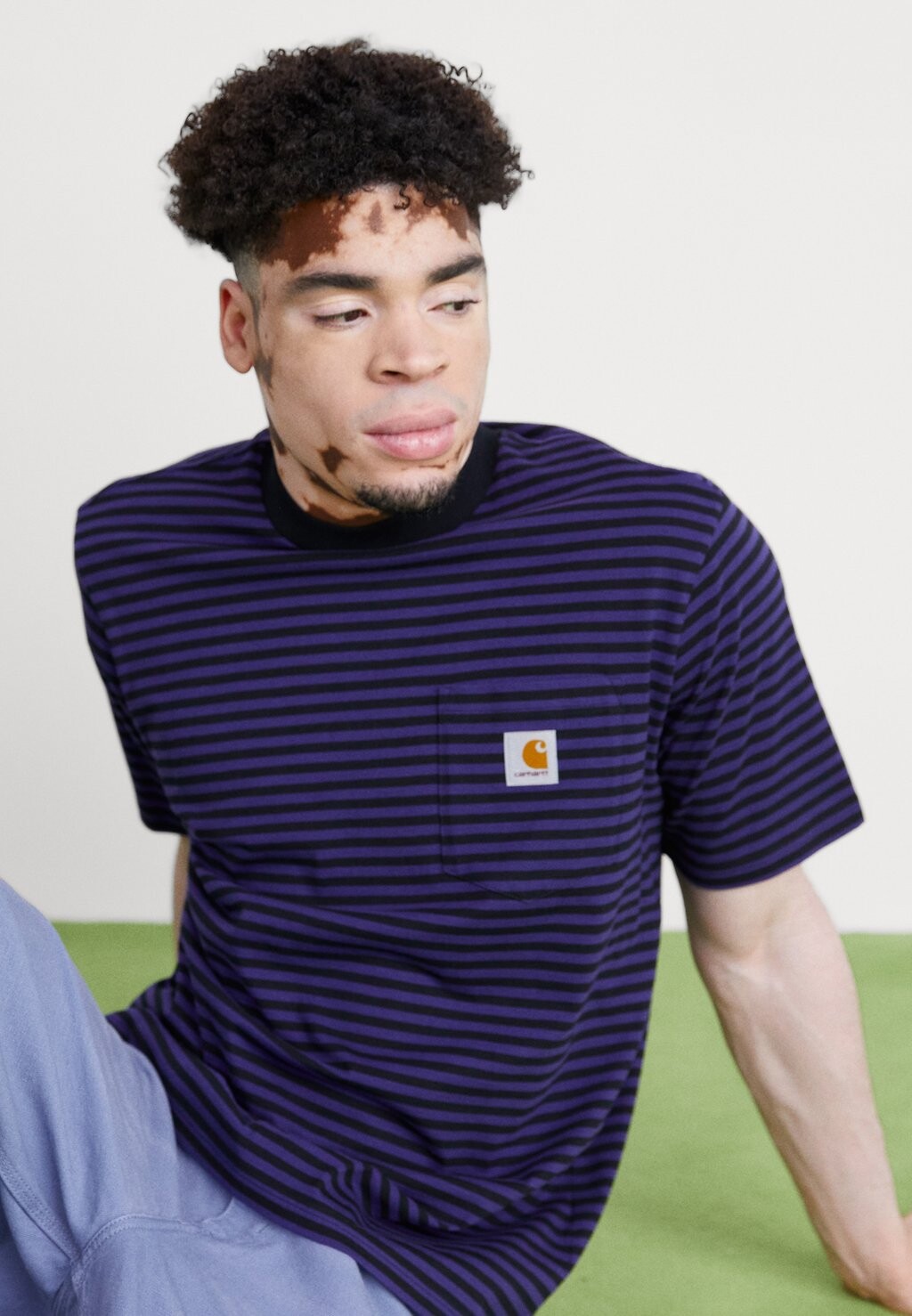 

Футболка с принтом VERNER POCKET Carhartt WIP, черный