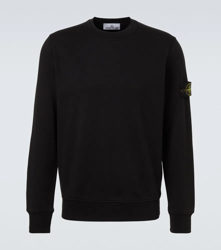 Толстовка из хлопкового трикотажа Compass Stone Island, черный