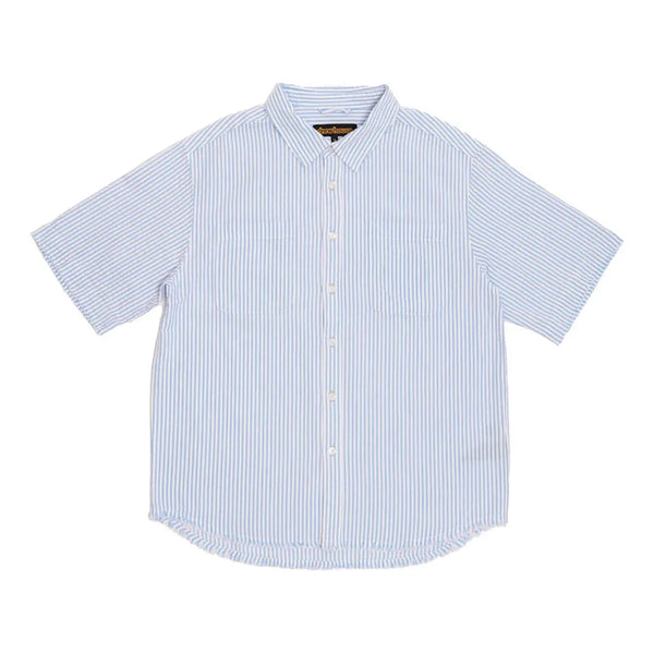 

Рубашка seersucker shirt 'seersucker blue' Drew House, синий
