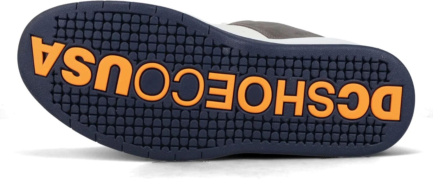 Мужские скейтбордические кроссовки DC Shoes Lynx Zero, Off White Grey Orange — фото 4