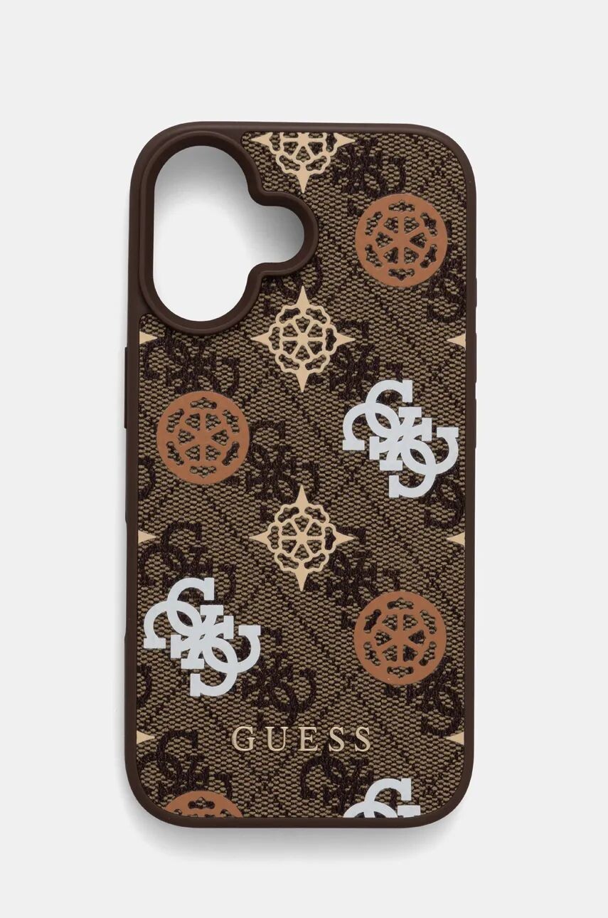 

Чехол для телефона Guess iPhone 16 6.1, коричневый