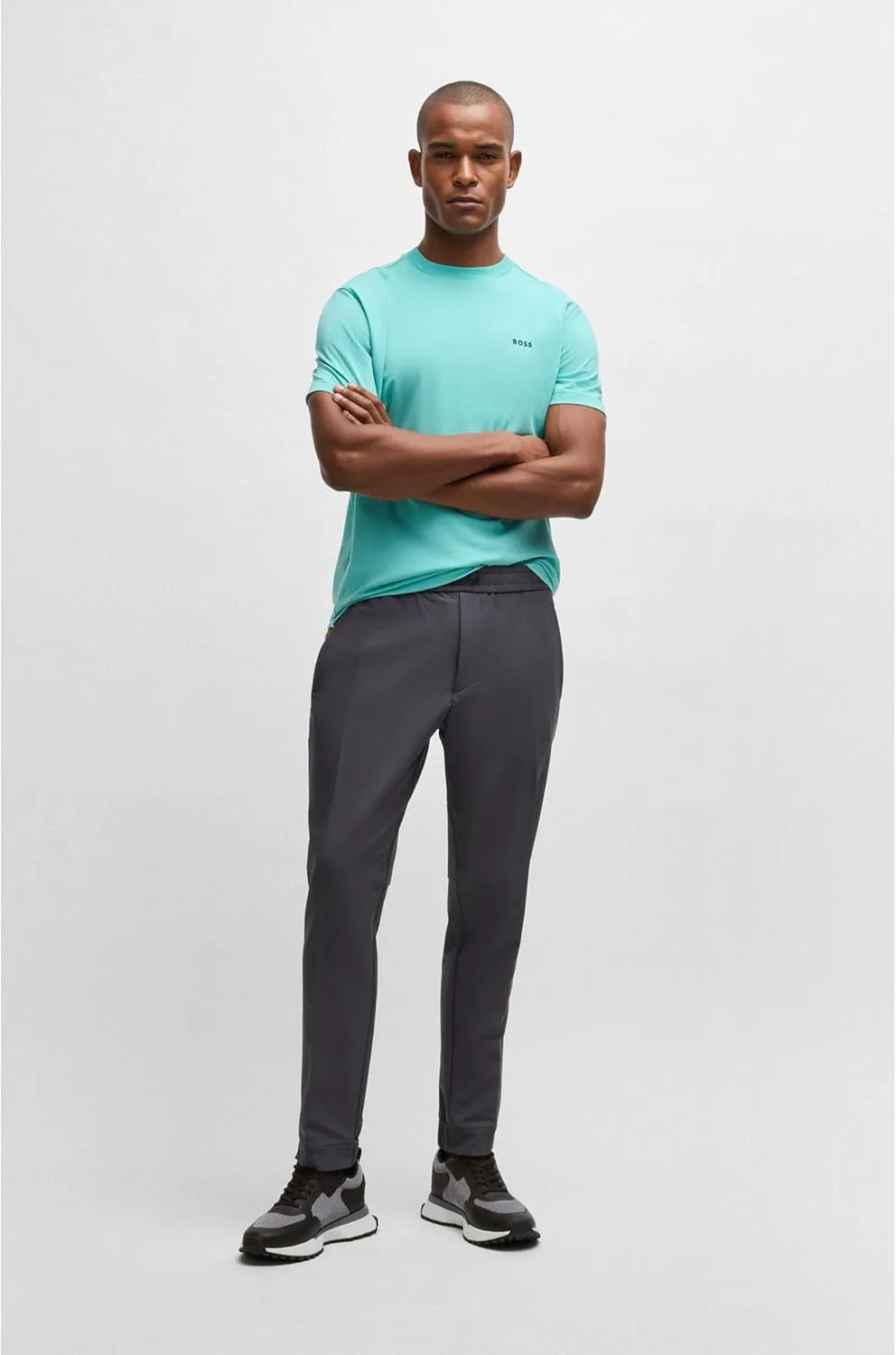 

BOSS Mens Hugo Boss Jonah_Runn_Meth, серый