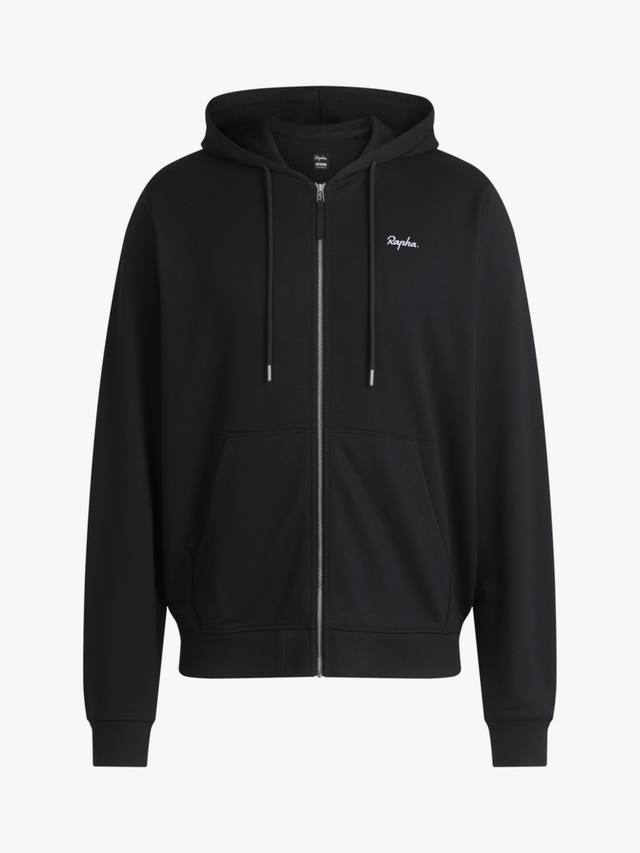 

Мужская хлопковая худи на молнии Rapha, Black/Grey