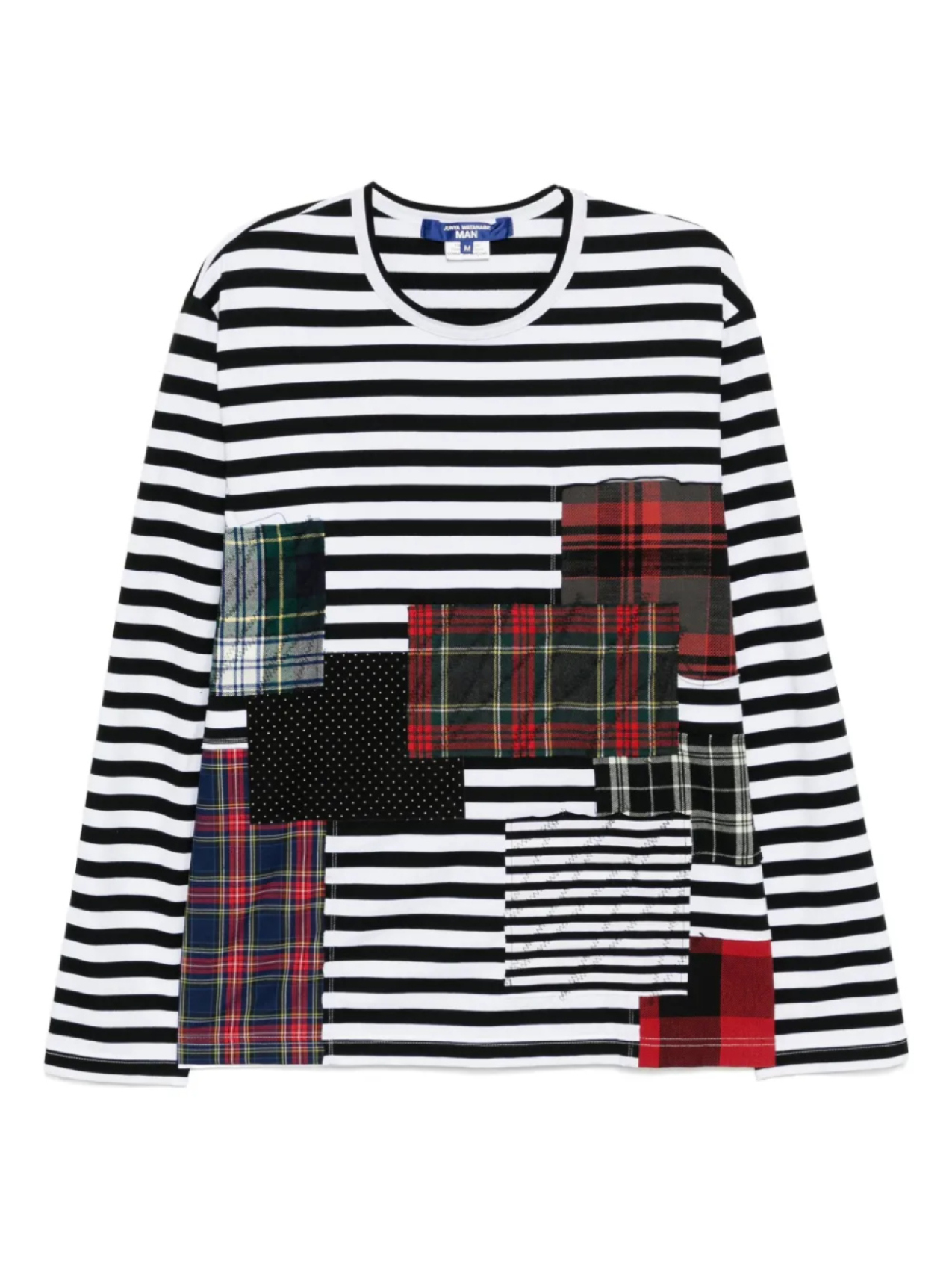 

Junya Watanabe MAN футболка в полоску, черный