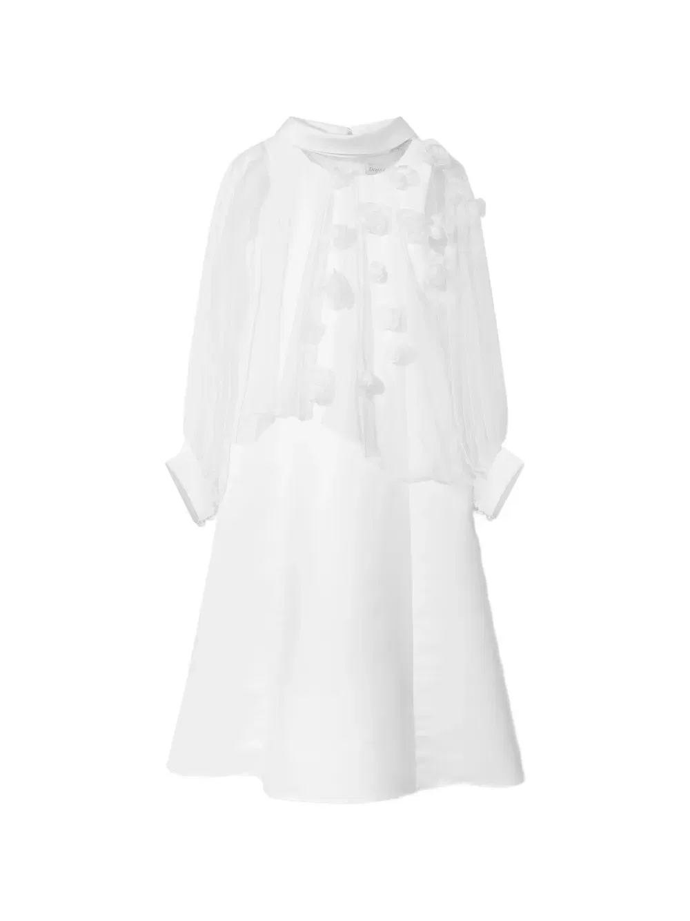 Платье с цветочной аппликацией Dress & Fleur, белый