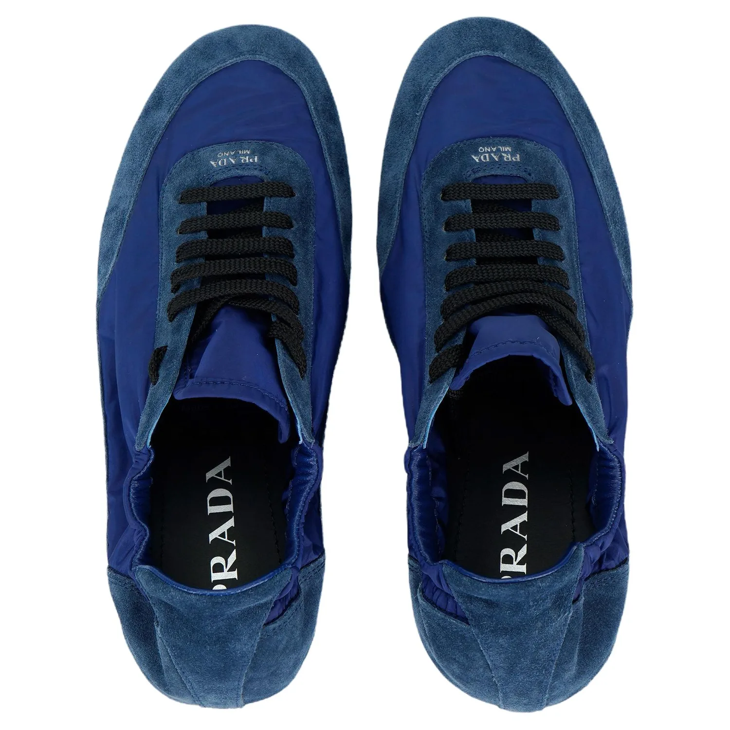 PRADA Re Nylon Collapse Casual Shoes мужские темно-синие — фото 4