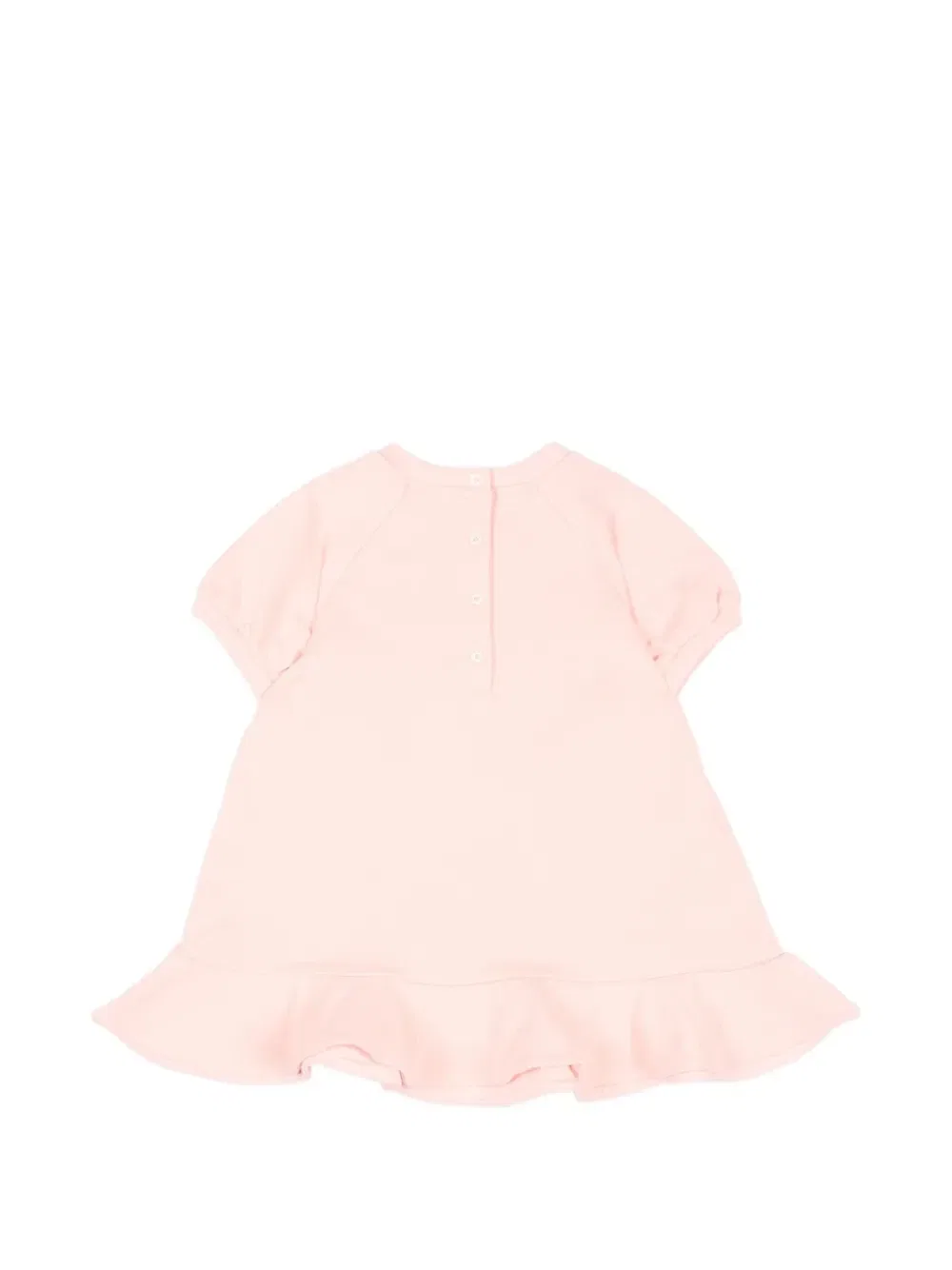 Платье с логотипом и оборками FENDI KIDS, розовый — фото 2