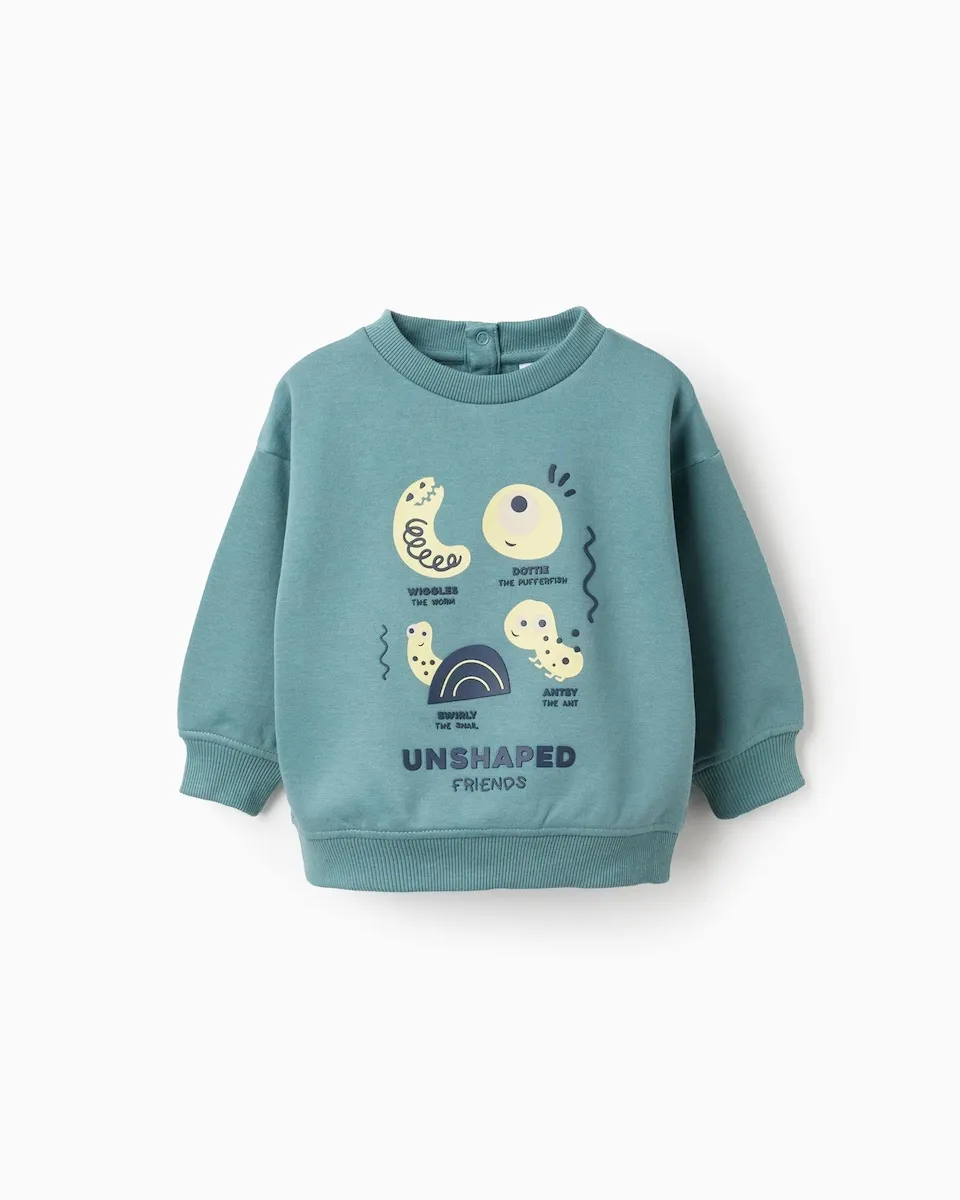 

Толстовка для мальчика с принтом на вешалке Zippy, зеленый