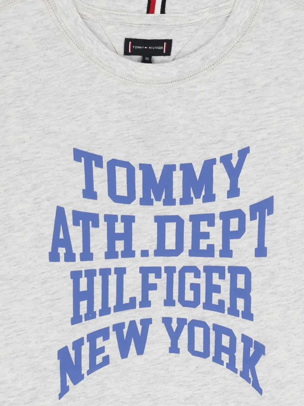 Серая футболка с логотипом Tommy Hilfiger Junior — фото 3
