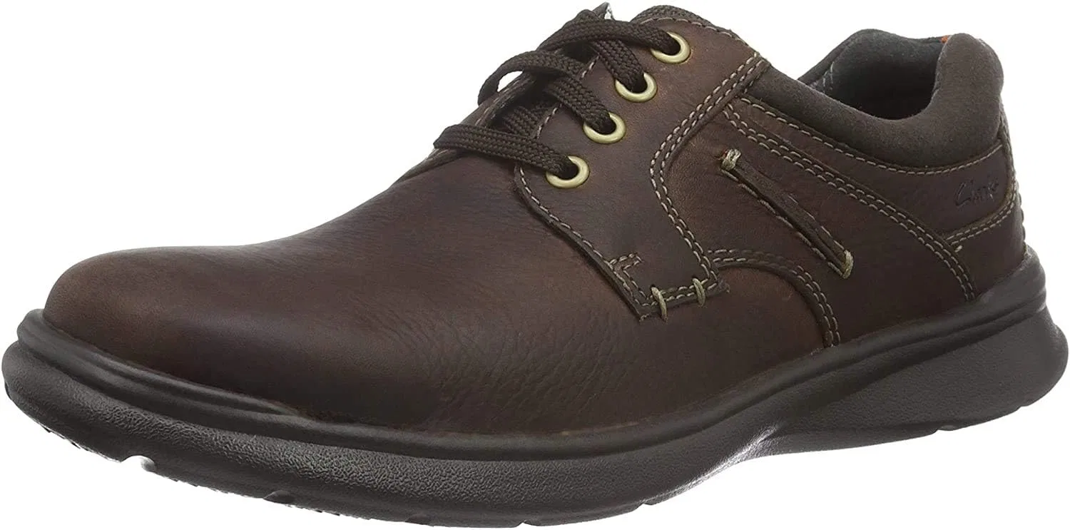 Мужские кроссовки Clarks Cotrell Plain, Brown Oily Leather